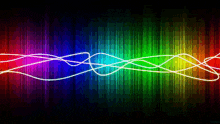 a rainbow colored background with a few white lines in the middle