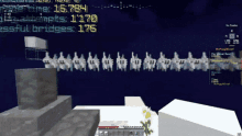 a screenshot of a minecraft game shows the time as 16.784 seconds