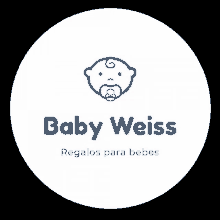 a baby weiss logo with a pacifier in its mouth