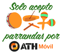 a poster that says solo acepto parrandas por oath movil