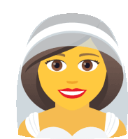 an illustration of a bride with a white veil