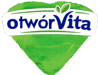 a green heart with the word otworvita in blue letters