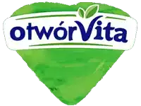 a green heart with the word otworvita in blue letters