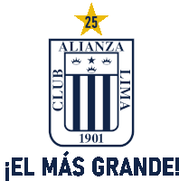 a logo for alianza lima with a yellow star above it