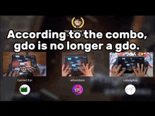 according to the combo gdo is no longer a gdo according to the combo