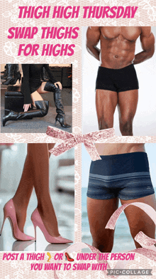 thigh high thursday swap thighs for highs post a thigh or under the person you want to swap with piccollage
