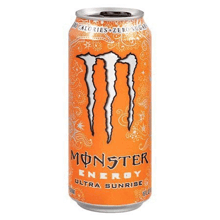a can of monster energy ultra sunrise is a zero calorie drink .