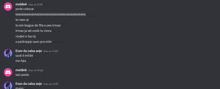 a screenshot of a discord conversation between muddini and enzo