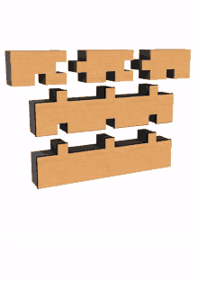 a wooden maze with a white background and a black border