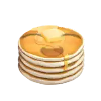 a stack of pancakes with butter and syrup on top