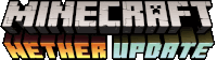 a logo for the minecraft nether update game