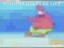 ryujinx users be like the fps is fine written on a colorful background