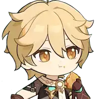 a cartoon drawing of a young boy with a necklace around his neck