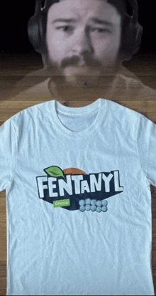 a t-shirt that says fentanyl on it