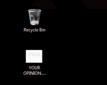 a computer screen shows a recycle bin with 2.07 kb of files