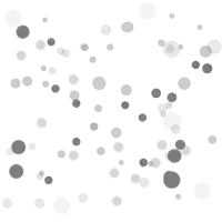 a white background with circles of different sizes and colors