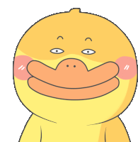 a cartoon of a duck with a big mouth