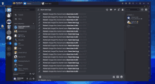 a screen shot of a discord server with a lot of messages on it