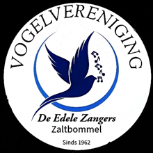 the logo for vogelvereniging de edele zangers zaltbommel