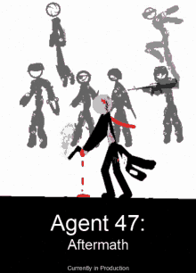 a poster for agent 47 aftermath shows a man with a gun