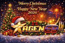 a merry christmas and happy new year poster with a christmas tree and fireworks