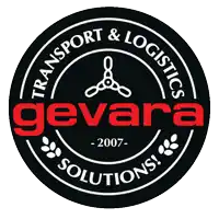 a black and white logo for a company called gevala