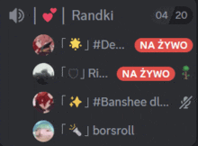 a screenshot of a discord conversation with randki