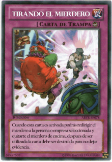 a card that says tirando el mierdero in spanish