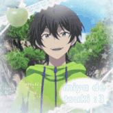 a picture of a boy with the name miya de tsuki 3 on it
