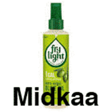 a bottle of fry light midkaa olive oil spray