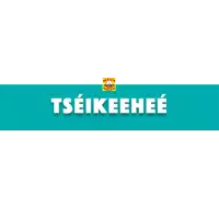 a blue and white banner that says tseikeehee