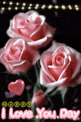 a card that says happy i love you day