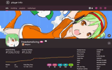 a screenshot of a player info page for freedomdiving belgium