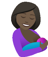 an illustration of a woman breastfeeding her baby