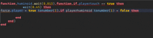 a screen shot of a program that says function huminoid wait