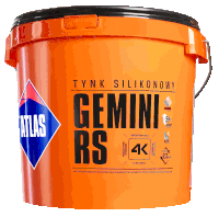 a bucket that says gemini rs on the front