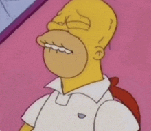 homer simpson is wearing a white shirt and a backpack