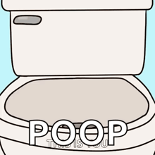 a cartoon of a poop with a fly on top of it