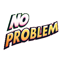 a logo that says " no problem " on a white background