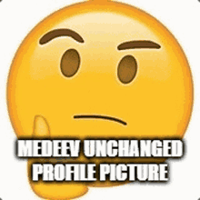 a yellow smiley face with the words `` medeev unchanged profile picture '' written above it .