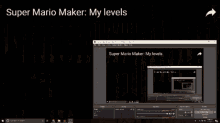 super mario maker my levels is displayed on a computer screen