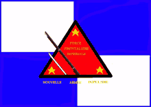 a red triangle with the words force frontariere imperiale on it