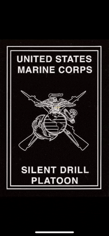 the logo for the united states marine corps silent drill platoon .