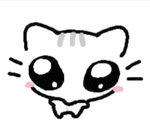 a drawing of a cat with a bow tie