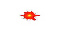 a red light bursts out of a white background