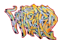 a colorful graffiti drawing of the word viper