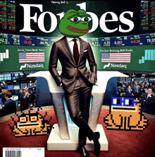 a man in a suit is on the cover of a magazine called forbes