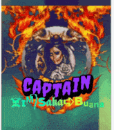 a poster with a picture of a woman and the words captain