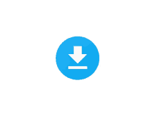 a blue circle with an arrow pointing down in it