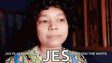 a woman with curly hair is wearing a shirt that says jus played my song for me and even the white .